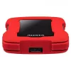 Išorinis HDD ADATA HD330 2 TB 2,5 colio USB 3.2 Gen 1 raudonas, atsparus smūgiams, 256 bitų AES
