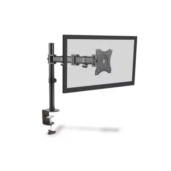 “DIGITUS” vieno monitoriaus stalinis spaustuvas, juodas, 45° pasukimas, 45° pakreipimas, 360° sukimas, 15–27 colių TFT, maks. apkrova 8 kg, VESA maks. 100x100