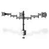 DIGITUS Triple Monitor Desk clamp mount, Juoda 90degree Swivel,45degree Tilt,rotate 360degree,15-27in TFT, max load 3x8Kg,VESA max100x100