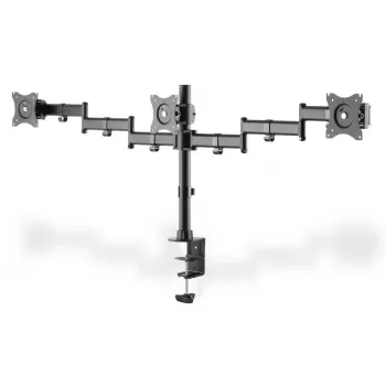 DIGITUS Triple Monitor Desk clamp mount, Juoda 90degree Swivel,45degree Tilt,rotate 360degree,15-27in TFT, max load 3x8Kg,VESA max100x100