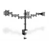 DIGITUS Triple Monitor Desk clamp mount, Juoda 90degree Swivel,45degree Tilt,rotate 360degree,15-27in TFT, max load 3x8Kg,VESA max100x100