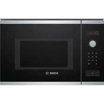 Bosch Serie 4 BFL553MS0 mikrobangų krosnelė Juoda, Nerūdijantis plienas Kombinuota mikrobangų krosnelė Įmontuojama 25 L 900 W