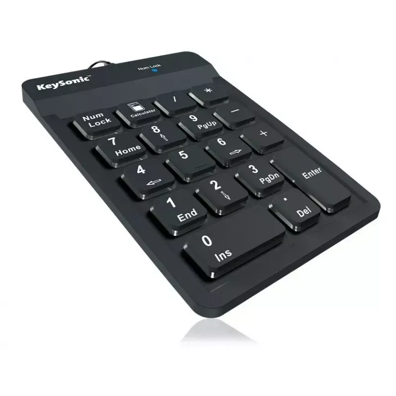 KeySonic ACK-118BK skaitmeninė klaviatūra Universali USB Juoda