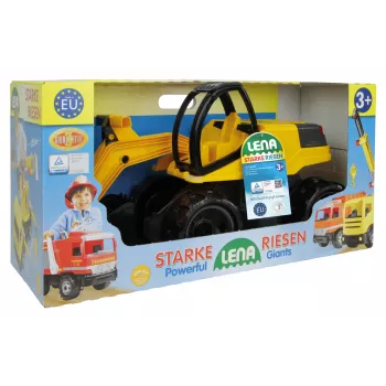 Lena GIGA TRUCKS Ekskavatorius Pro, Ekskavatorius, 3 m., Juoda, Geltona