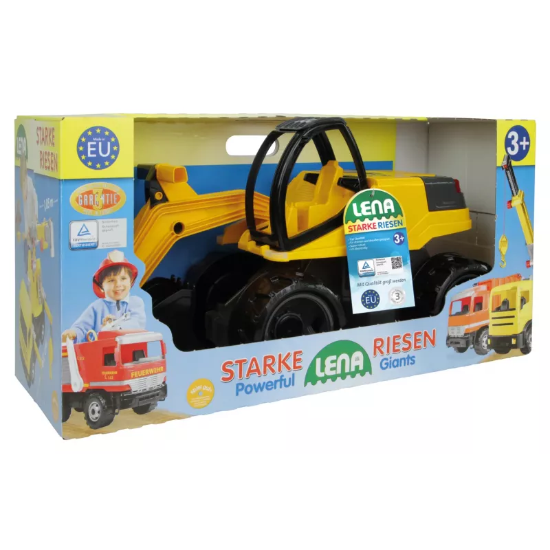 Lena GIGA TRUCKS Ekskavatorius Pro, Ekskavatorius, 3 m., Juoda, Geltona