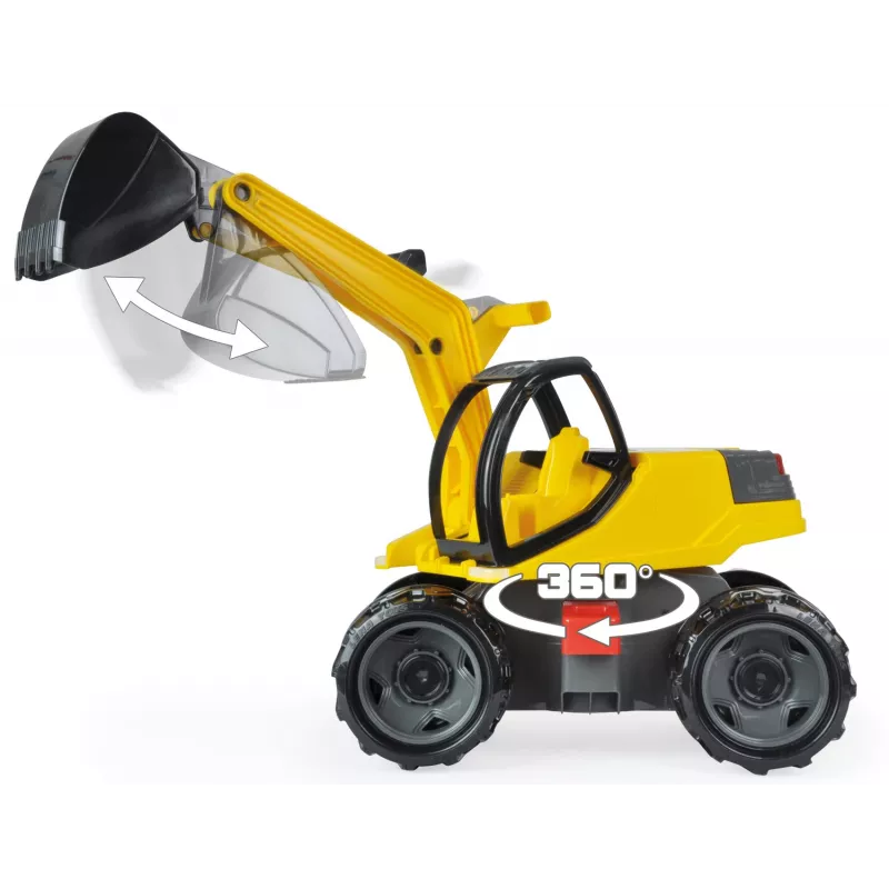 Lena GIGA TRUCKS Ekskavatorius Pro, Ekskavatorius, 3 m., Juoda, Geltona