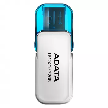 USB atmintinė ADATA UV240 32 GB USB Type-A 2.0, balta, dangtelio formos