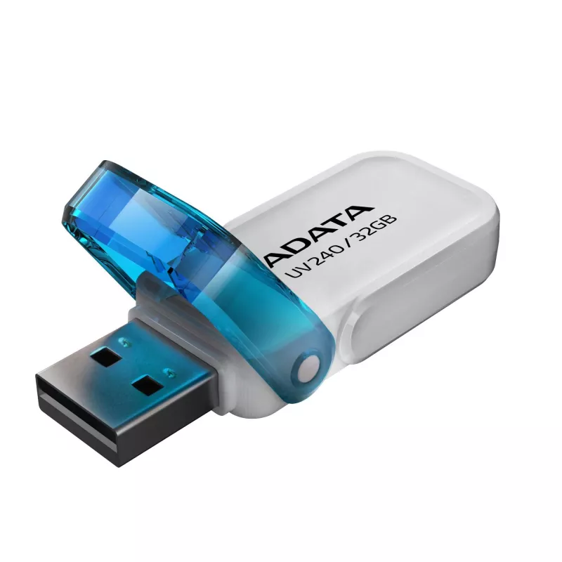 USB atmintinė ADATA UV240 32 GB USB Type-A 2.0, balta, dangtelio formos