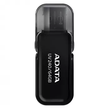 USB atmintinė ADATA USB Type-A 2.0 64 GB UV240, juoda, dangtelio konstrukcija