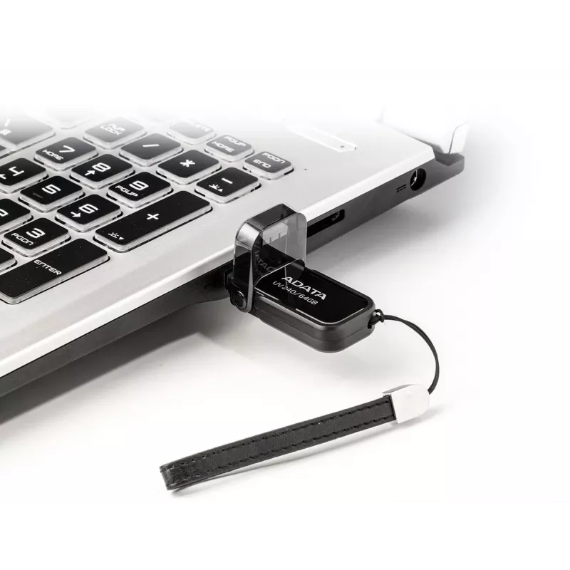 USB atmintinė ADATA USB Type-A 2.0 64 GB UV240, juoda, dangtelio konstrukcija