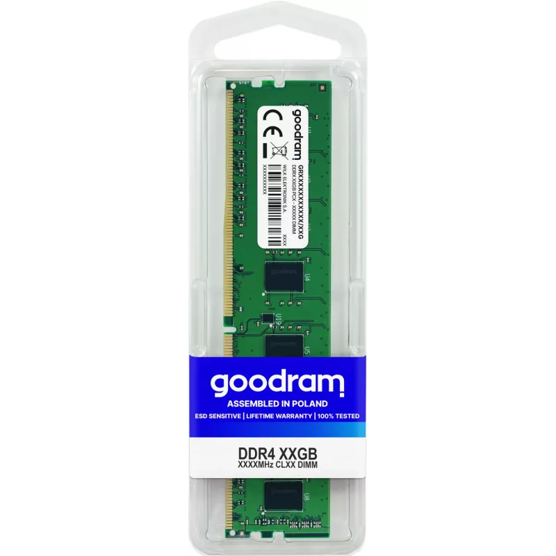 Goodram GR2400D464L17/16G atminties modulis 16 GB 1 x 16 GB DDR4 288 kontaktų DIMM