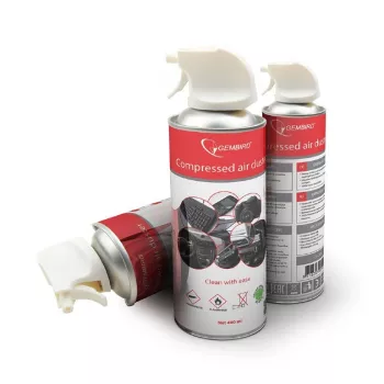 Suslėgto oro purškalas GEMBIRD CK-CAD-FL400-01, 400 ml, juodas