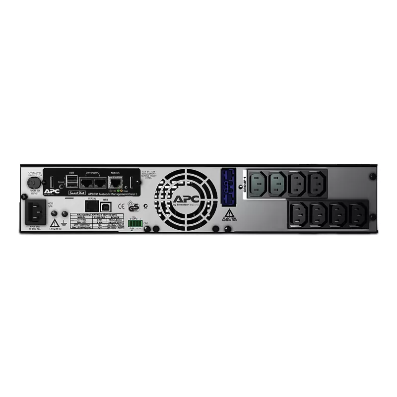 APC Smart-UPS X SMX750INC - 750VA, 8x C13 išėjimai, USB, praplečiamas veikimo laikas, NMC