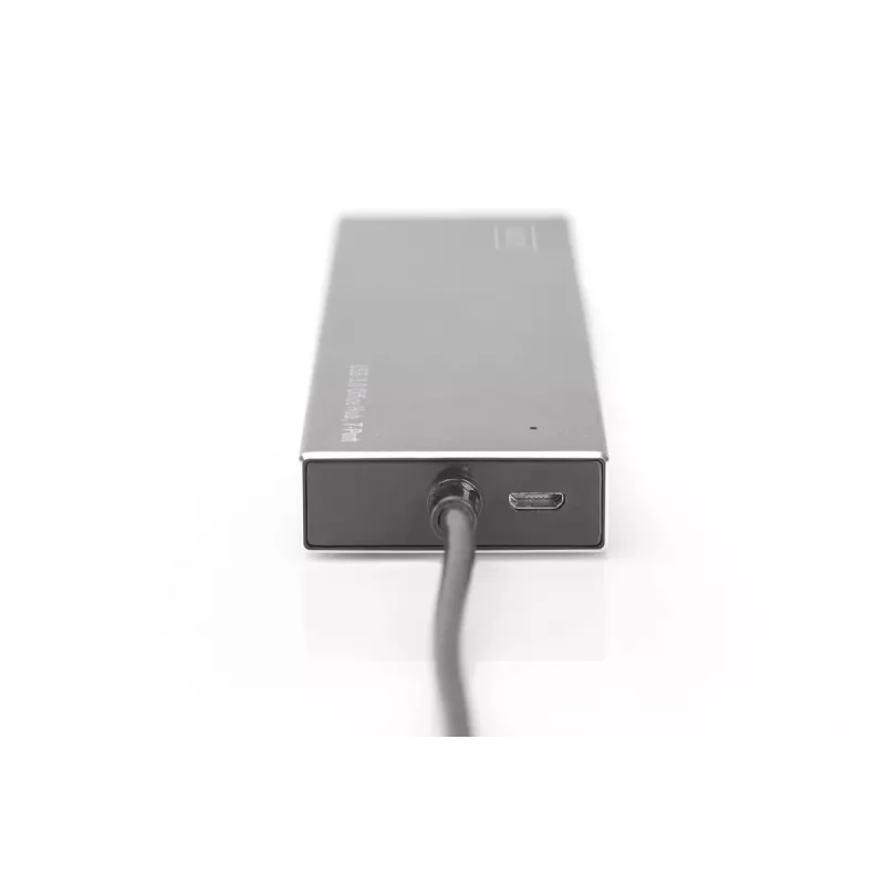 DIGITUS USB 3.0 Hub, 7 prievadų, su 5V/3,5A maitinimo šaltiniu, aliuminio korpusas