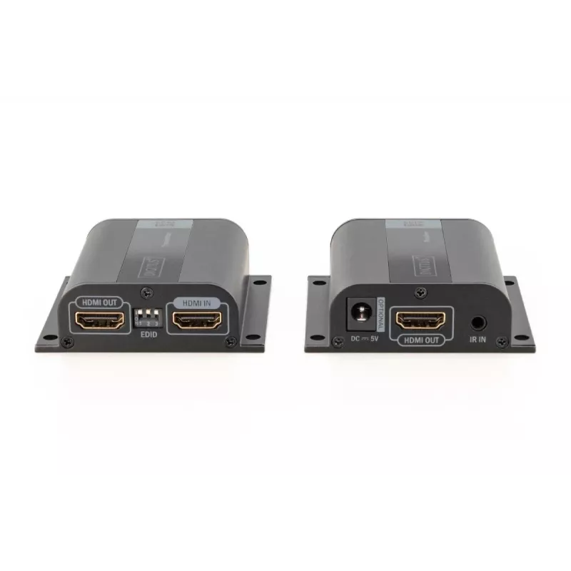 DIGITUS HDMI prailginimo rinkinys, 50 m per tinklo kabelį (CAT6/6a/7), EDID, 1x HDMI išvesties kilpa, FHD 1080p