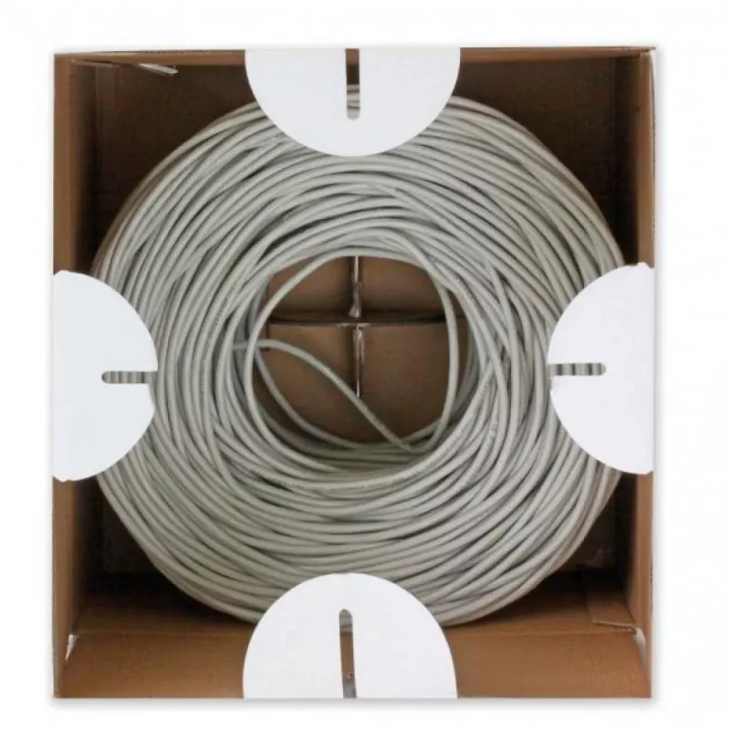 Techly ITP9-FLU-0305 tinklo kabelis Pilka 305 m Cat6 U/UTP (UTP)