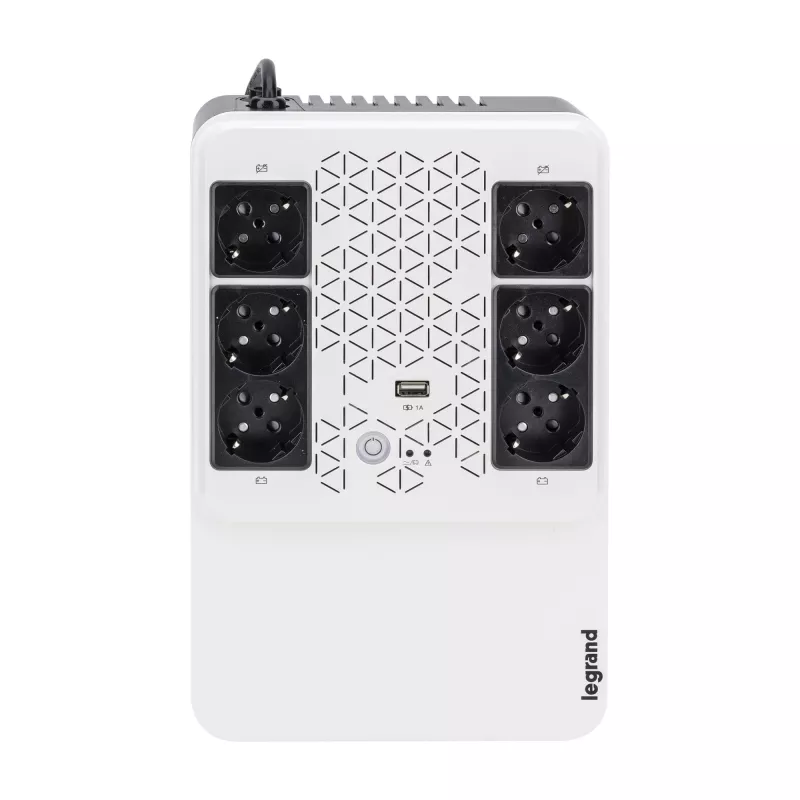Legrand Keor ASI MULTIPLUG 600 FR nepertraukiamo maitinimo šaltinis (UPS), Line-Interactive, 0,6 kVA, 360 W, 6 AC lizdai