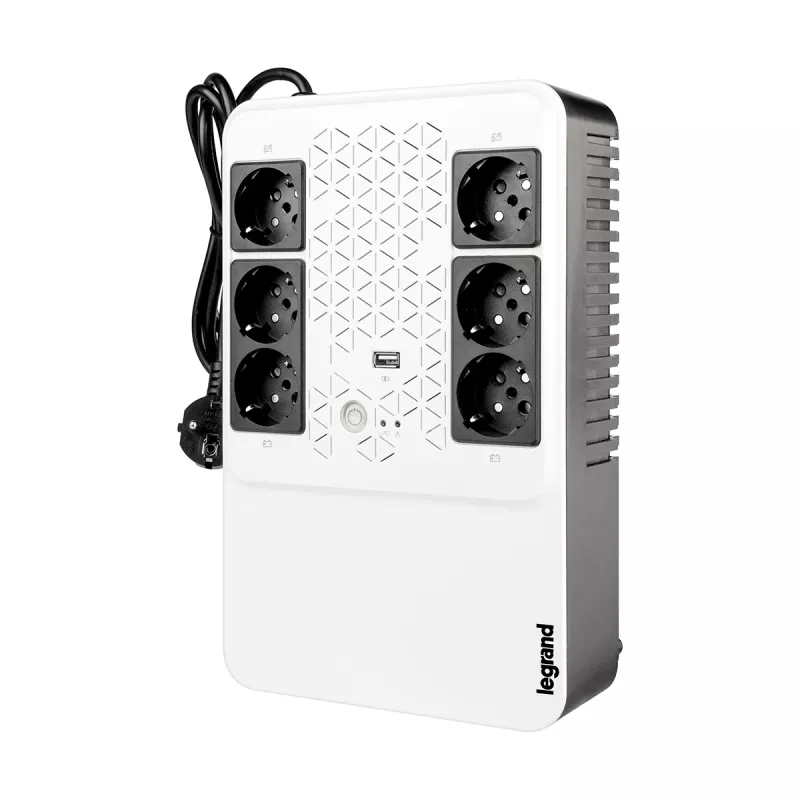 Legrand Keor ASI MULTIPLUG 800 FR nepertraukiamo maitinimo šaltinis (UPS) Line-Interactive 0.8 kVA 480 W 6 AC lizdai