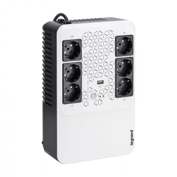 Legrand Keor ASI MULTIPLUG 800 FR nepertraukiamo maitinimo šaltinis (UPS) Line-Interactive 0.8 kVA 480 W 6 AC lizdai