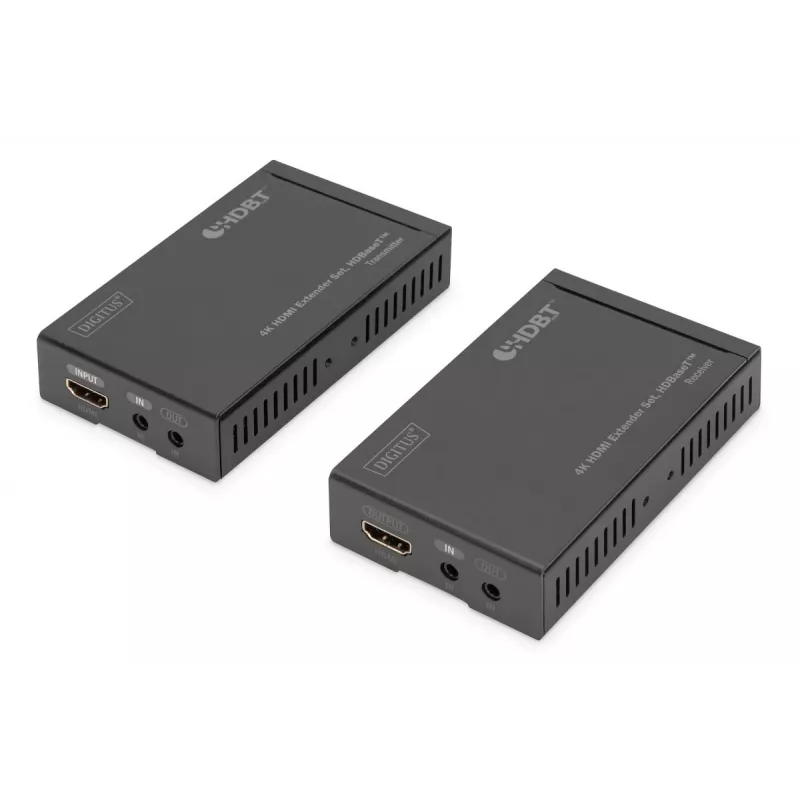 DIGITUS 4K HDMI Extender Set, HDBaseT 70 m over tinklo kabelis (Cat 5E, 6, 7) UHD 4K2K/30 Hz