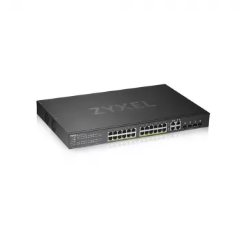 Zyxel GS1920-24HPV2 valdomas „Gigabit Ethernet“ (10/100/1000) „Power over Ethernet“ (PoE) juodos spalvos