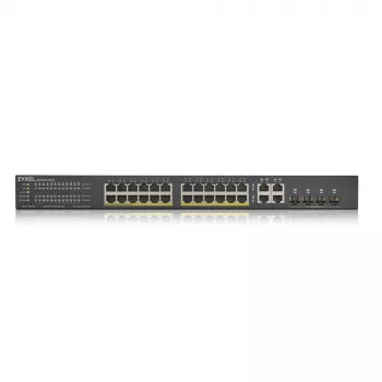 Zyxel GS1920-24HPV2 valdomas „Gigabit Ethernet“ (10/100/1000) „Power over Ethernet“ (PoE) juodos spalvos