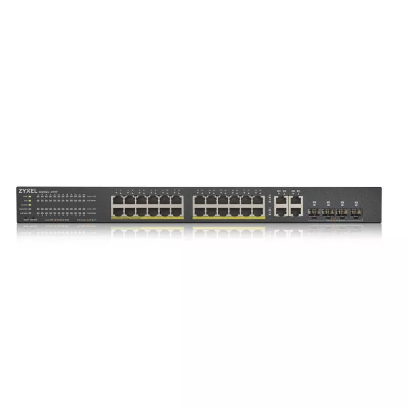 Zyxel GS1920-24HPV2 valdomas „Gigabit Ethernet“ (10/100/1000) „Power over Ethernet“ (PoE) juodos spalvos