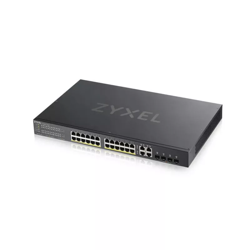 Zyxel GS1920-24HPV2 valdomas „Gigabit Ethernet“ (10/100/1000) „Power over Ethernet“ (PoE) juodos spalvos