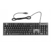 Laidinės klaviatūros ir pelės rinkinys IBOX IKMS606 — pilno dydžio QWERTY UK anglų klaviatūra, USB, juoda, pelė 800 DPI