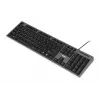 Laidinės klaviatūros ir pelės rinkinys IBOX IKMS606 — pilno dydžio QWERTY UK anglų klaviatūra, USB, juoda, pelė 800 DPI