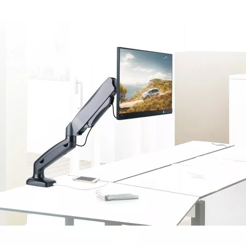 Techly ICA-LCD 514 monitorio laikiklis / stovas 68,6 cm (27 colių) Stalinis Juodas