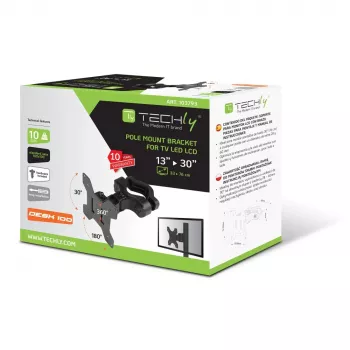Techly ICALCD100BK stalas, juodas