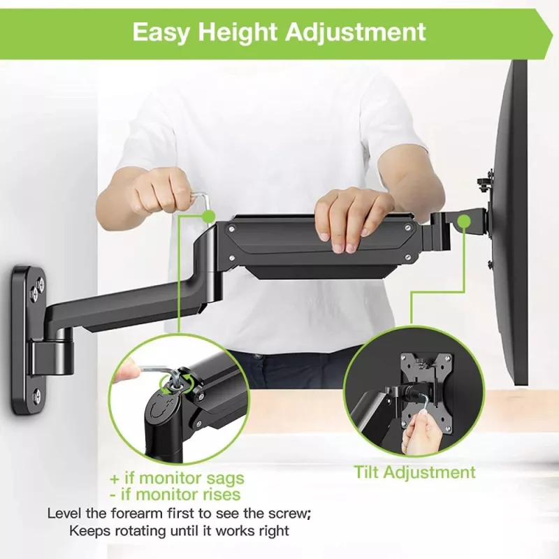 Techly ICA-LCD G112 TV laikiklis/stovas 81.3 cm (32 coliai) Juoda