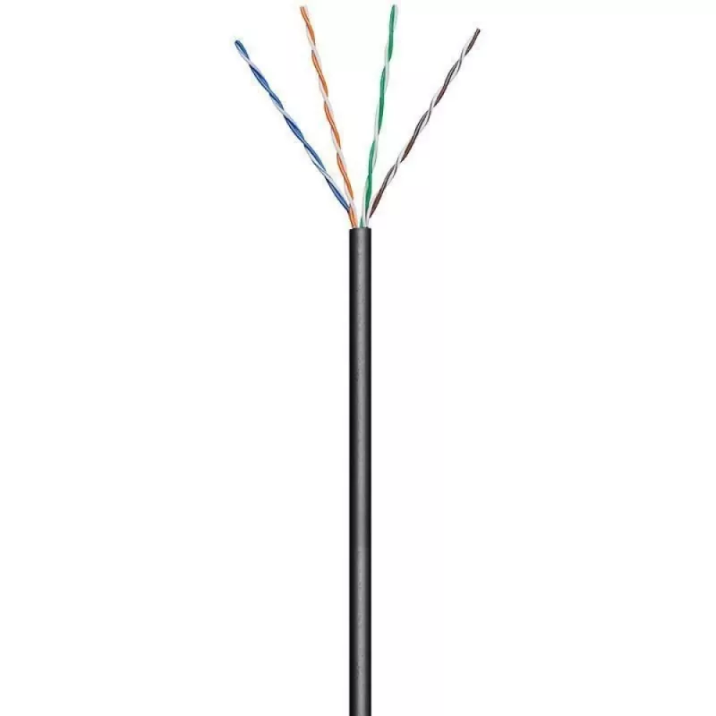 Techly ITP7-UTP-0100LO tinklo kabelis juodas 100 m Cat5e U/UTP (UTP)