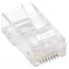 Intellinet RJ45 moduliniai kištukai, Cat5e, UTP, 3 dantukai, kietajam laidininkui, 15 µ auksuoti kontaktai, 100 vnt. pakuotė