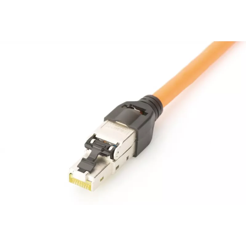DIGITUS CAT6a lauko užbaigimo kištukas - STP, dulkių gaubtelis, lenkimo apsauga