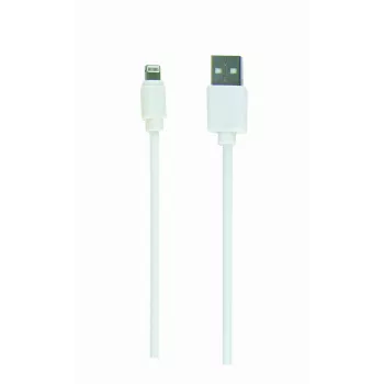 GEMBIRD USB į 8 kontaktų įkrovimo ir duomenų kabelis, 1m - baltas