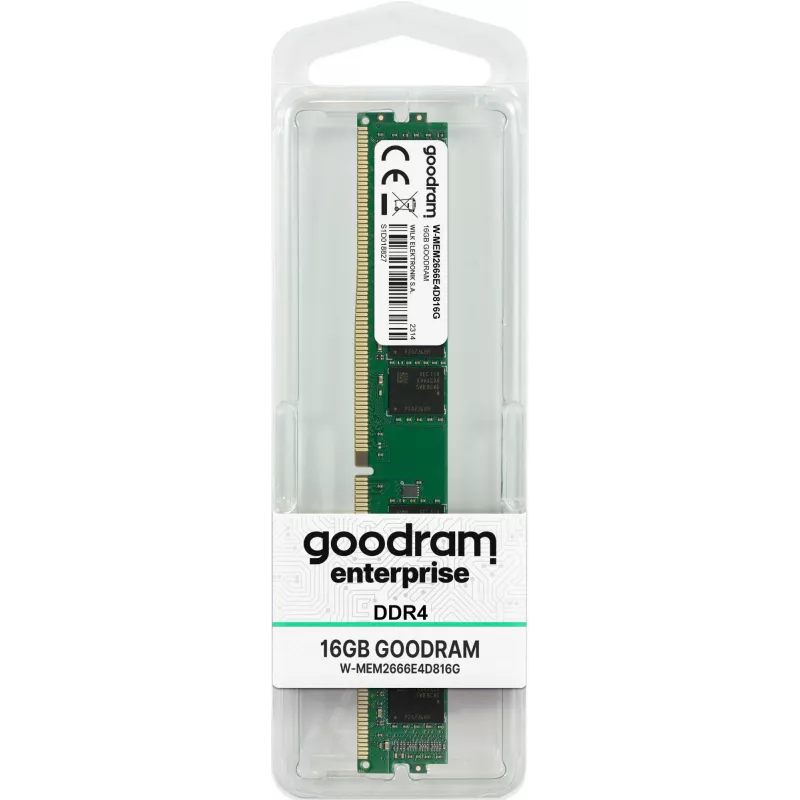 UDIMM ECC atmintinė GOODRAM 32GB (2 x 16GB) DDR4 2666 MHz 1.2V CAS19, skirta PC/serveriui