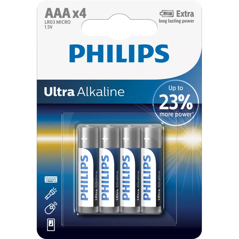 Vienkartinė baterija Philips LR03E4B/10