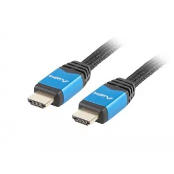 HDMI laidas LANBERG CA-HDMI-20CU-0018-BL 1,8 m, HDMI 2.0, 18 Gbit/s, 2160p, ARC, eternetas