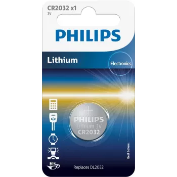 “Philips Minicells” baterija CR2032/01B, vienkartinė baterija, CR2032, ličio, 3 V, 1 vnt., 10 metai (-ų)