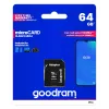 MicroSDXC atminties kortelė GOODRAM 64GB UHS-I Class 10 (U1), skaitymo greitis 100 MB/s, rašymo greitis 10 MB/s, su SD adapteriu, juoda
