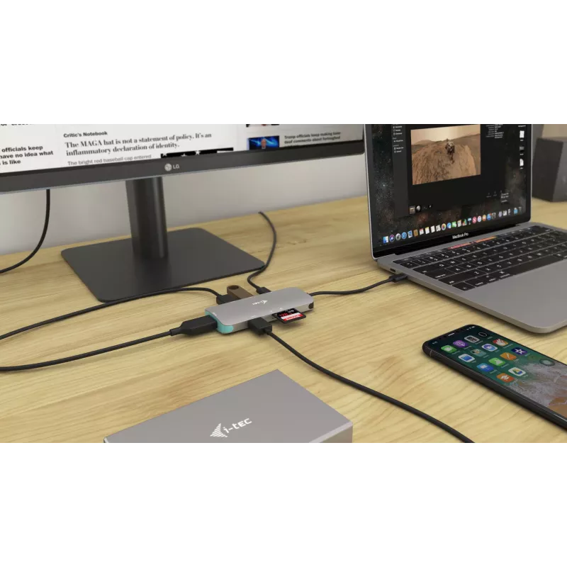 Doking stotis i-tec Metal USB-C Nano Dock 4K HDMI + Power Delivery 100 W