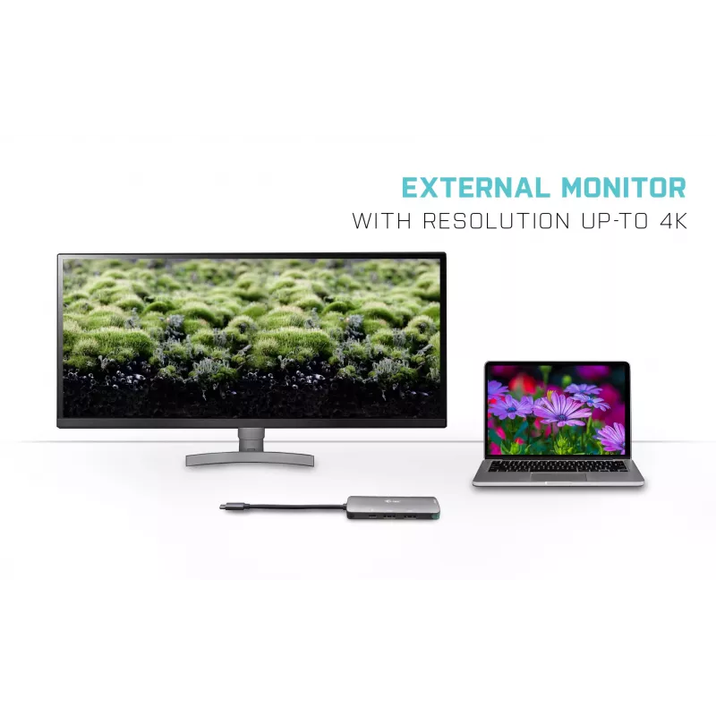 Doking stotis i-tec Metal USB-C Nano Dock 4K HDMI + Power Delivery 100 W