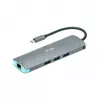 Dokavimo stotelė i-tec Metal USB-C Nano Docking Station 4K HDMI LAN Power Delivery 100 W