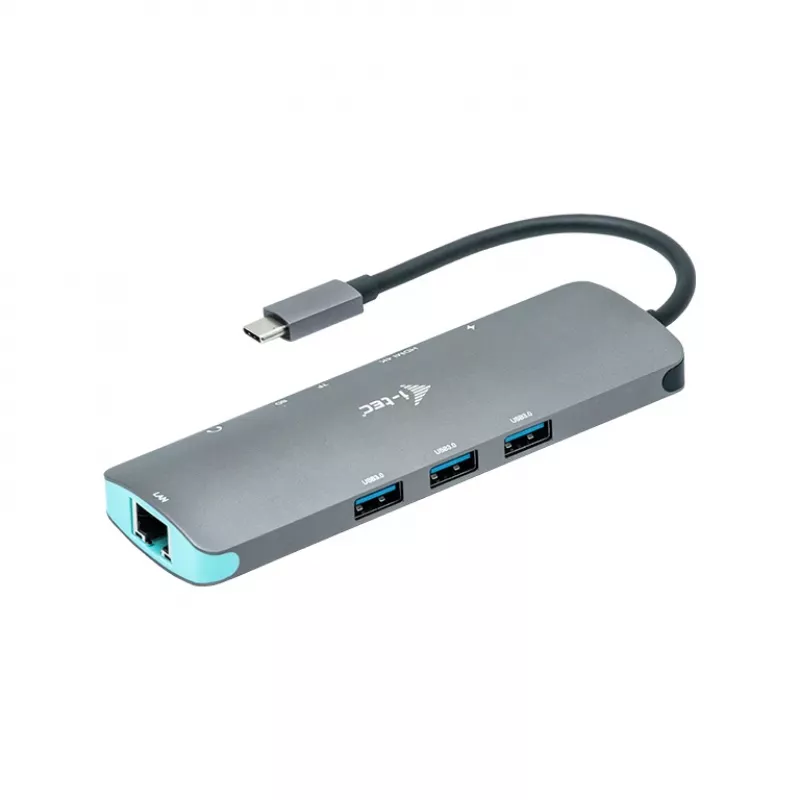 Dokavimo stotelė i-tec Metal USB-C Nano Docking Station 4K HDMI LAN Power Delivery 100 W
