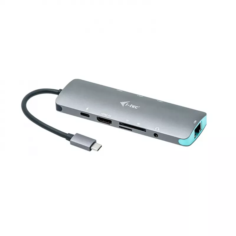 Dokavimo stotelė i-tec Metal USB-C Nano Docking Station 4K HDMI LAN Power Delivery 100 W