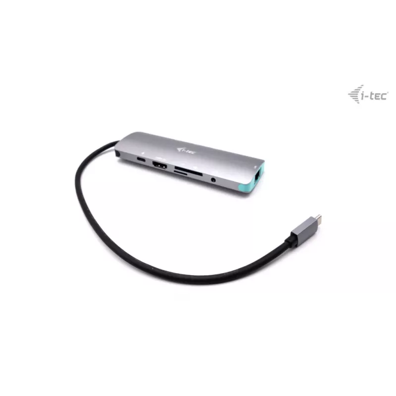 Dokavimo stotelė i-tec Metal USB-C Nano Docking Station 4K HDMI LAN Power Delivery 100 W