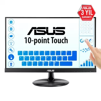 ASUS VT229H kompiuterio monitorius 54,6 cm (21,5 colio) 1920 x 1080 pikselių Full HD LED jutiklinis ekranas Juodas