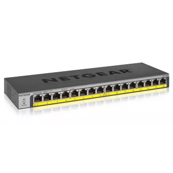 NETGEAR GS116PP Nereguliuojamas Gigabit Ethernet (10/100/1000) maitinimas per Ethernet (PoE) juodas